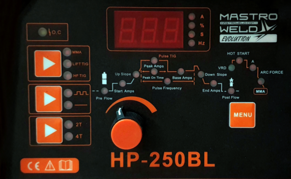 HP-250 BL Hegesztő inverter (DC-AWI) - AgroCareTech