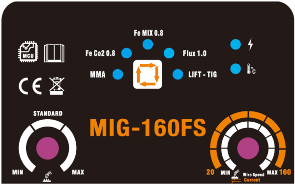 MIG-160 FS Hegesztő inverter - AgroCareTech